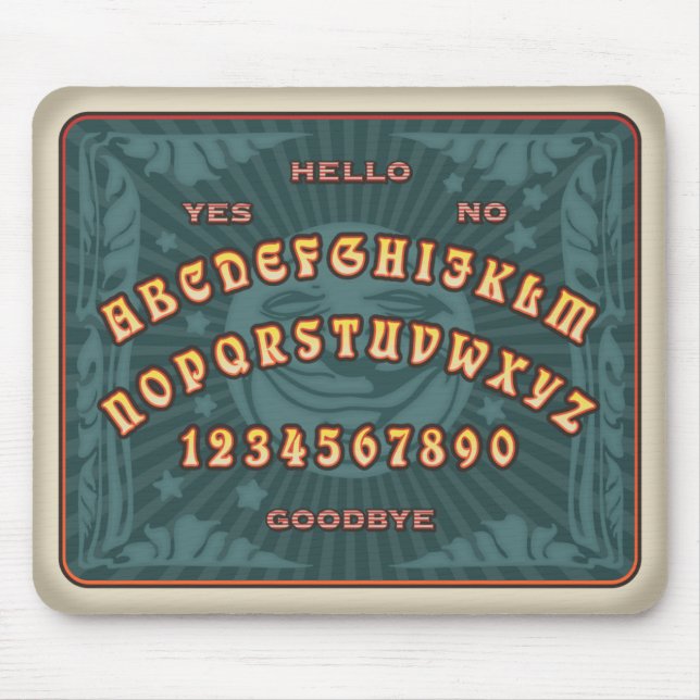 Talking Board (teal) Mouse Pad (Front)