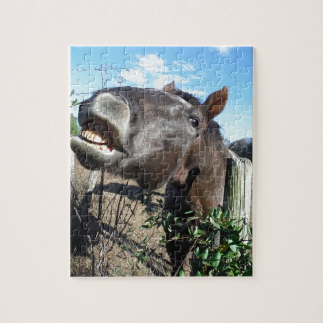 Talking Brown Horse Jigsaw Puzzle (Vertical)