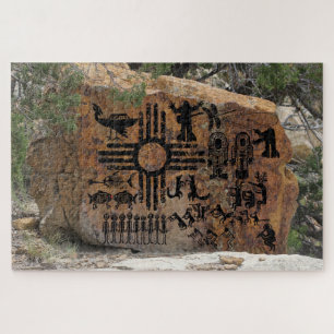 Talking Canyons News Paper Rock Jigsaw Puzzle