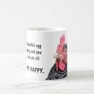 Talking Chicken Barred Rock Layer Hen Coffee Mug