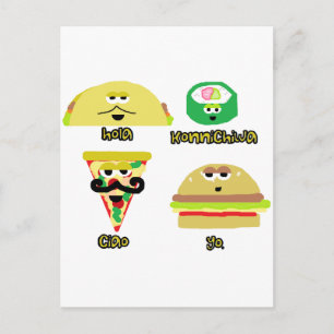 Talking Foods Postcard