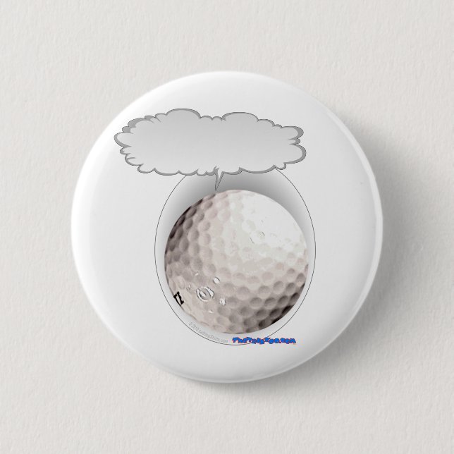Talking Golf Ball 6 Cm Round Badge (Front)