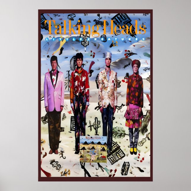 Talking Heads 1985 Little Creatures US Promo Poster (Front)