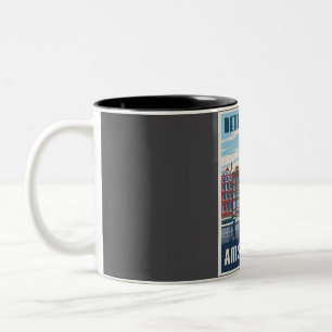 Talking Heads Retro Gig  Two-Tone Coffee Mug