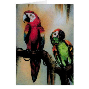 Talking Parrots ~ Card