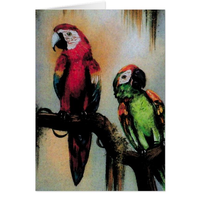 Talking Parrots ~ Card (Front)