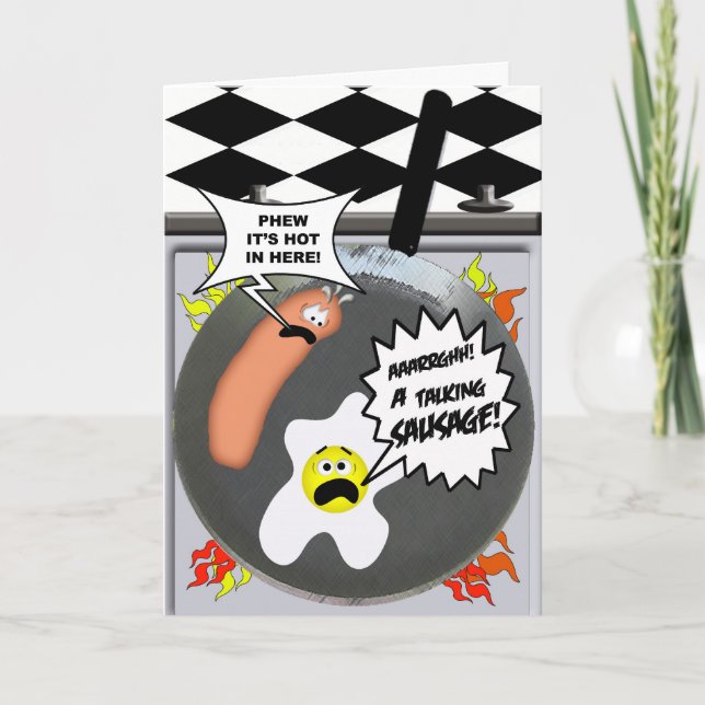 Talking Sausage Card (Front)