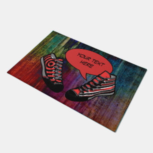 Talking shoes 1 + your own background & text doormat
