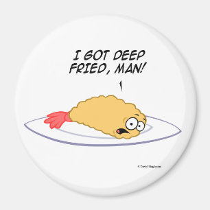 Talking Tenpura Round Magnets