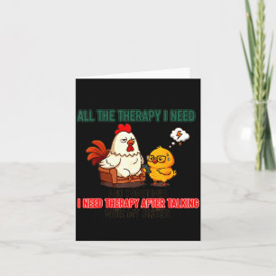 Talking To My Sister Is All The Therapy I Need Fun Card