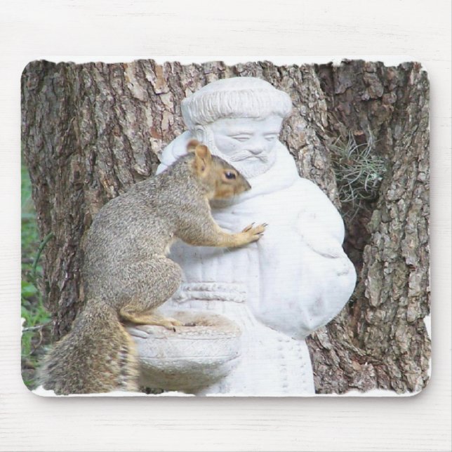 TALKING TO SAINT FRANCIS MOUSE PAD (Front)