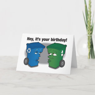 Talking Trash Humourous Birthday Card