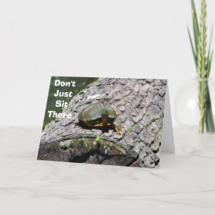 TALKING TURTLE-40th BIRTHDAY "ADVICE" Card
