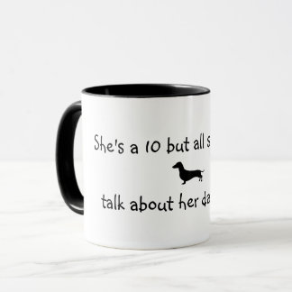 Talks About Her Dachshund Mug