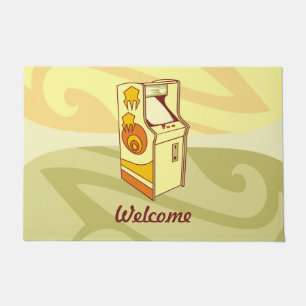 Tall arcade game console doormat