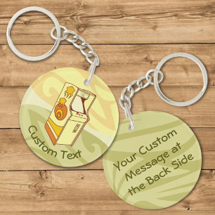 Tall Arcade Game Console Keychain