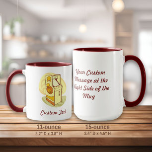 Tall arcade game console mug