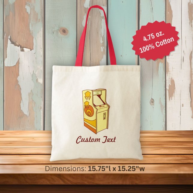 Tall arcade game console tote bag (Creator Uploaded)