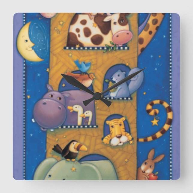 Tall Ark Square Wall Clock (Front)