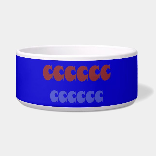 Tall art pattern shapes on royal blue (Front)
