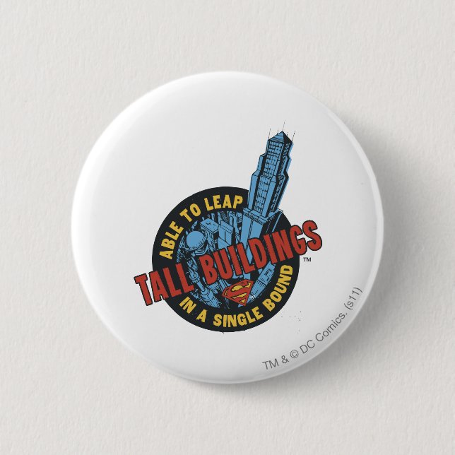 Tall Buildings 6 Cm Round Badge (Front)