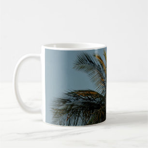 Tall coconut tree coffee mug