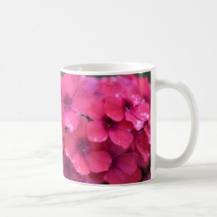 Tall Coral Phlox Coffee Mug