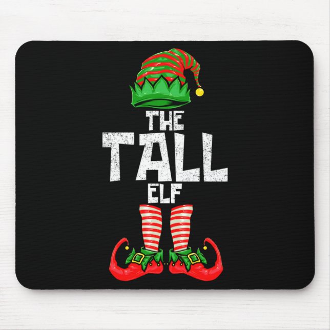 Tall Elf Christmas Matching Family  Mouse Pad (Front)