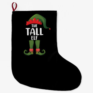 Tall Elf Matching Family Christmas Large Christmas Stocking