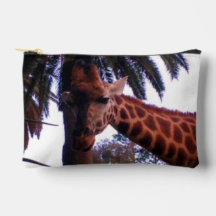 Tall Giraffe Tales Under The Palm Tree, Accessory Pouch