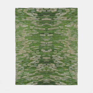 Tall Green Grasses Seeds Fleece Blanket