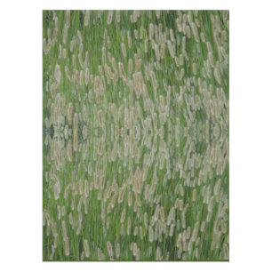 Tall Green Grasses Seeds Tablecloth