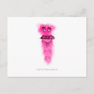 Tall Moustache Critter Postcard
