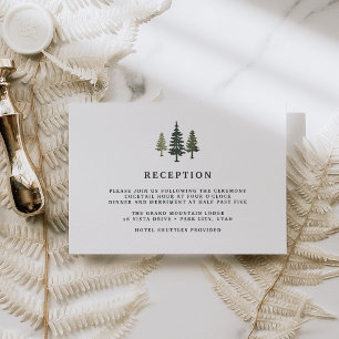 Tall Pines Reception Card