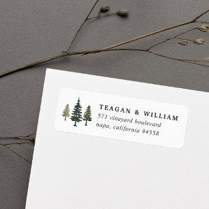 Tall Pines Return Address Label