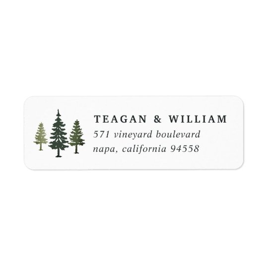 Tall Pines Return Address Return Address Label