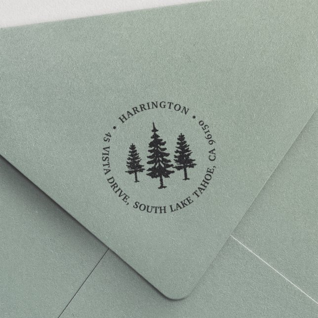 Tall Pines | Return Address Self-inking Stamp (Creator Uploaded)