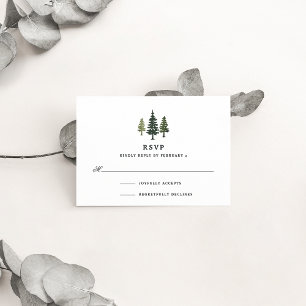 Tall Pines RSVP Card