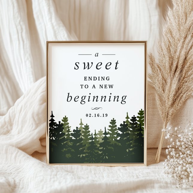Tall Pines Wedding Dessert Table Sign (Creator Uploaded)
