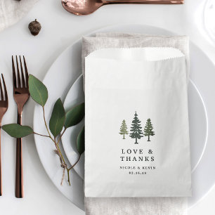 Tall Pines Wedding Thank You Favour Bag
