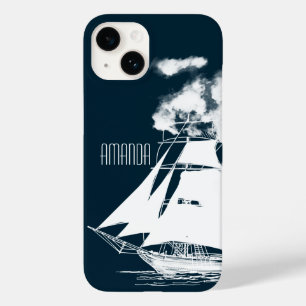 Tall Ship & Clouds Nautical Case-Mate iPhone 14 Case
