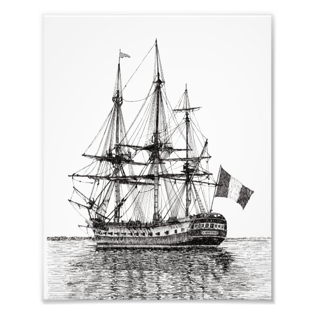 "Tall Ship Hermione on the York River" Photo Print (Front)