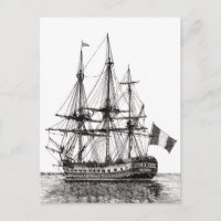 "Tall Ship Hermione on the York River" Postcards