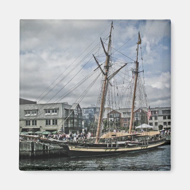 Tall Ship in Halifax Magnet (Front)