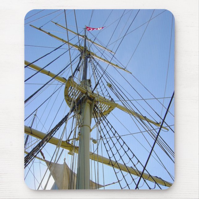 Tall Ship Rigging Mouse Pad (Front)