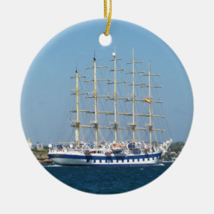 Tall Ship Royal Clipper Ceramic Tree Decoration