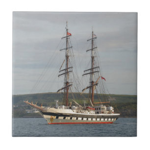 Tall ship Stavros S Niarchos. Ceramic Tile