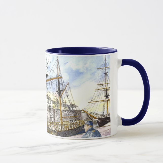 'Tall Ships Admired' Mug (Right)
