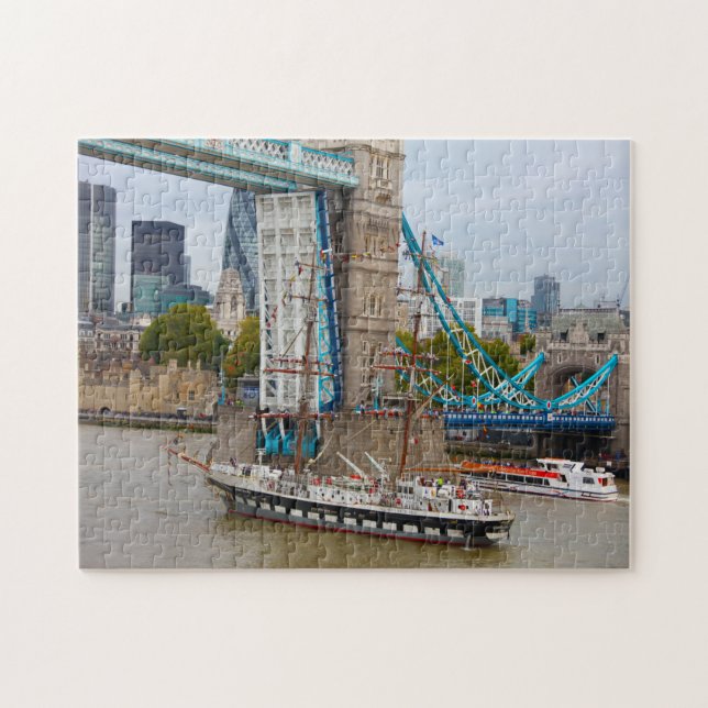 Tall Ships River Thames London. Jigsaw Puzzle (Horizontal)