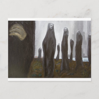 Tall Soldiers (black and white surrealism) Postcard